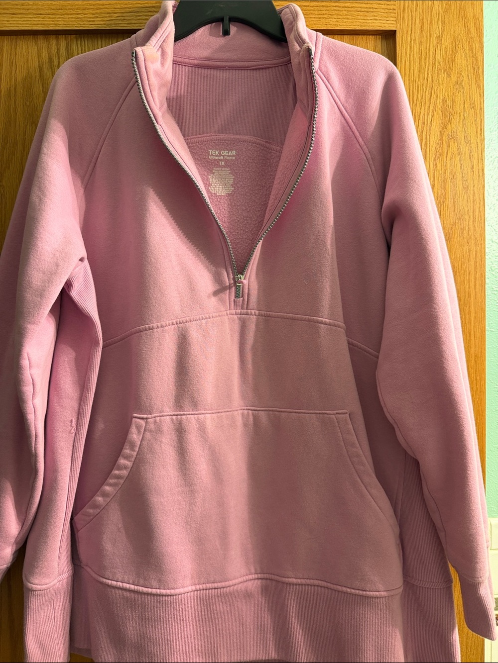 tek gear Pink Half-Zip Fleece Pullover - Picture 2 of 4